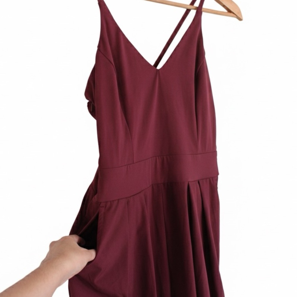 HALARA Breezeful™ Backless Side Invisible Zipper Pocket Wide Leg Jumpsuit - Picture 4 of 10